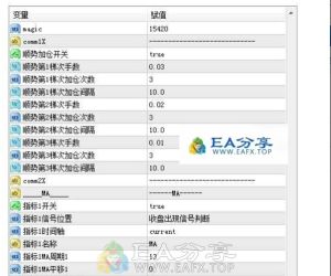 全能型EA，参数功能很给力，自定义程度高